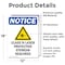 Signmission Radiation & Laser Sign, 18 in H x 12 in W, Vinyl Decal, Rectangle OS-2PACK-NS-D-1218-V-10605 - alternate 2